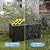 IDEALHOUSE 73 Gallon Resin Deck Box, Waterproof Outdoor Storage Box with Lockable Lid & UV Resistant, Patio Furniture Cushion Storage Container for Garden, Backyard, Poolside (Black)