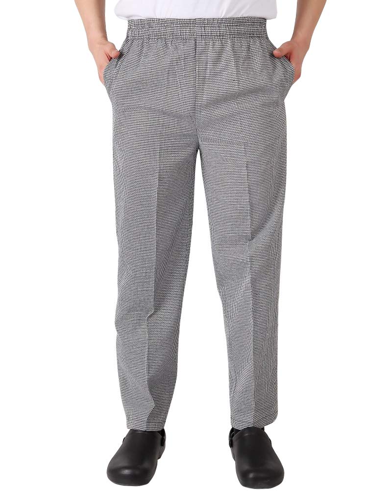 Buy Men’s and Women's Elastic Stripe Chef Pants Floral Restaurant Work