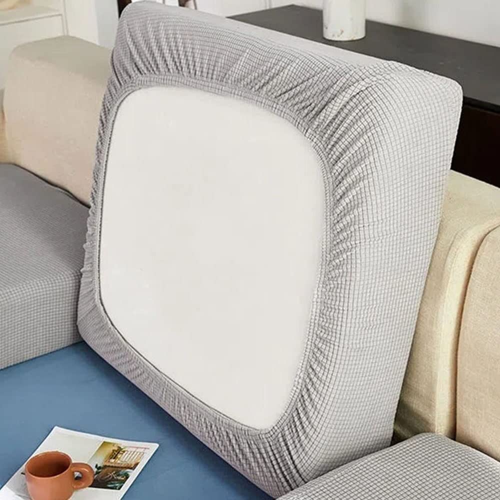 VEAI Couch Cushion Cover Replacement Stretch 3/2/1 Seater Sofa Cushion Cover Protector Dustproof Slipcover Machine Washable (Color : #18, Size : 2 seats - X (95-135cm))