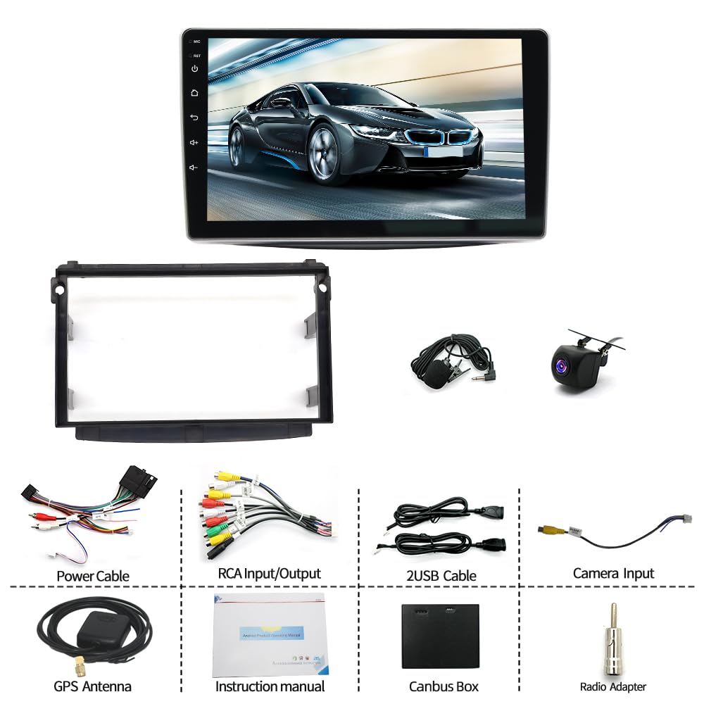4+64G 9" autoradio bluetooth per Alfa Romeo Mito 2008-2016 navigatore schermo per auto carplay wireless Android Auto Autoradio 2 Din Bluetooth stereo GPS WiFi FM RDS AHD Camera