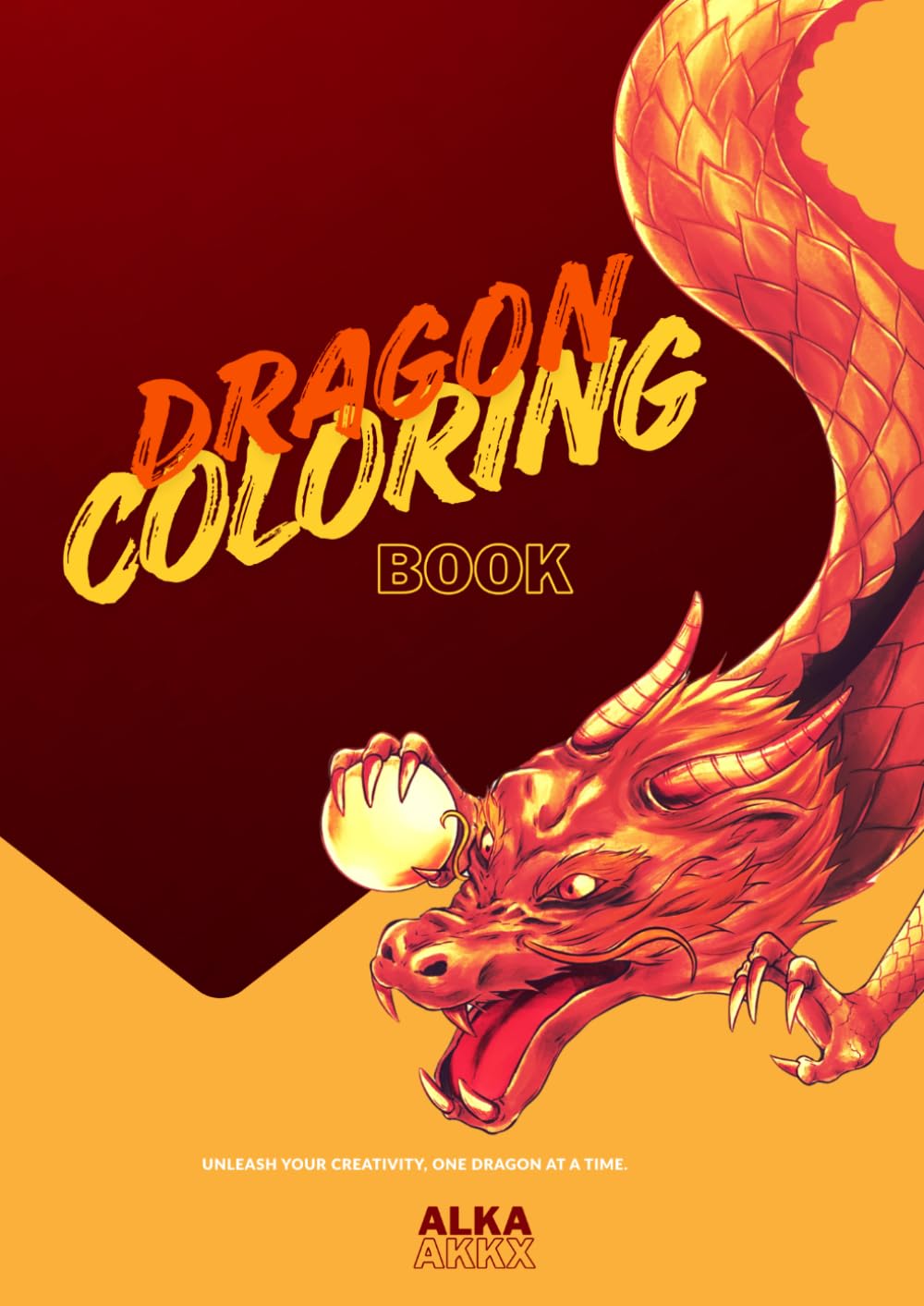 Dragon colouring book for kids: Realistic fantasy dragons to colour | Detailed dragon designs for kids , teens and dragon lovers