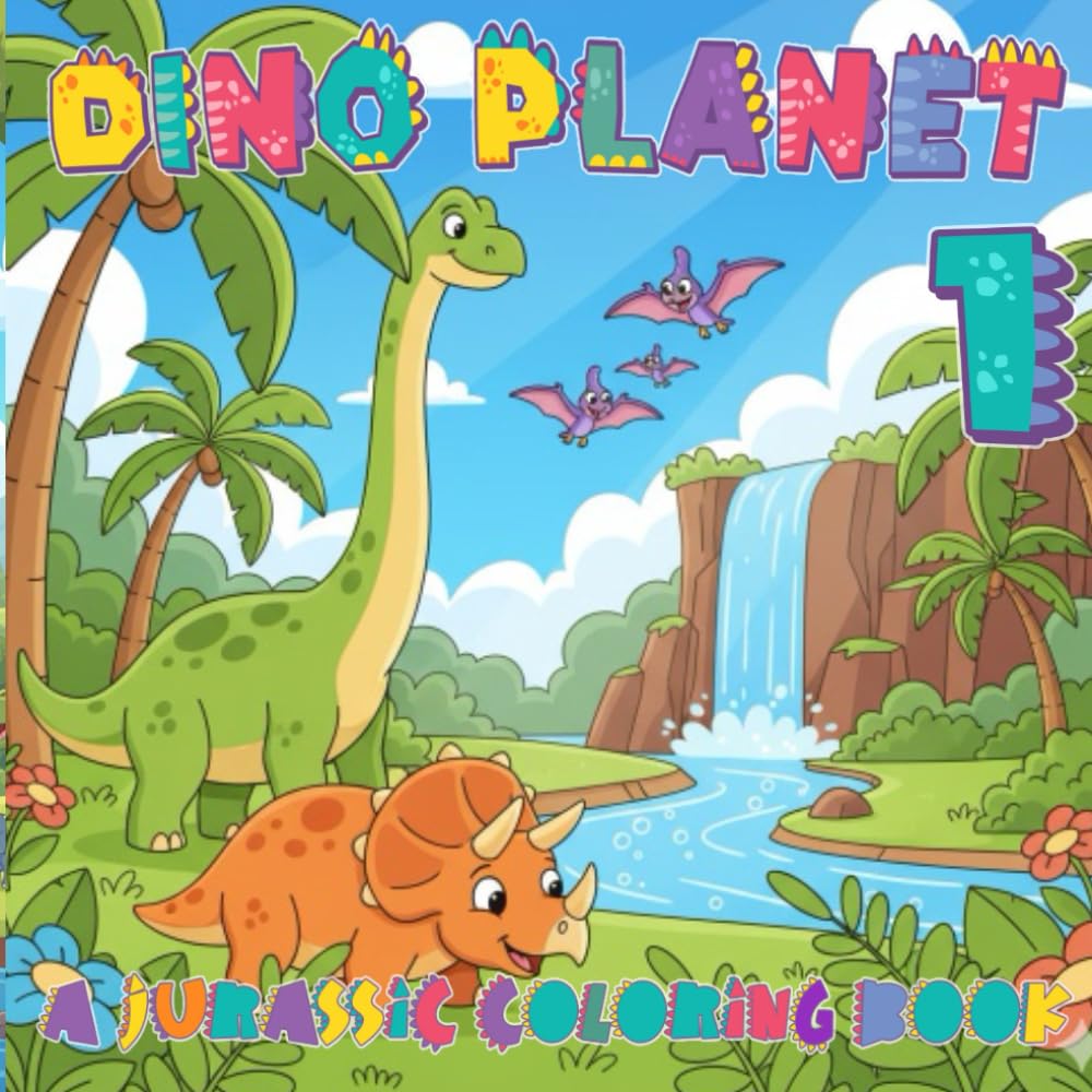 DINO PLANET 1: A JURASSIC COLORING BOOK