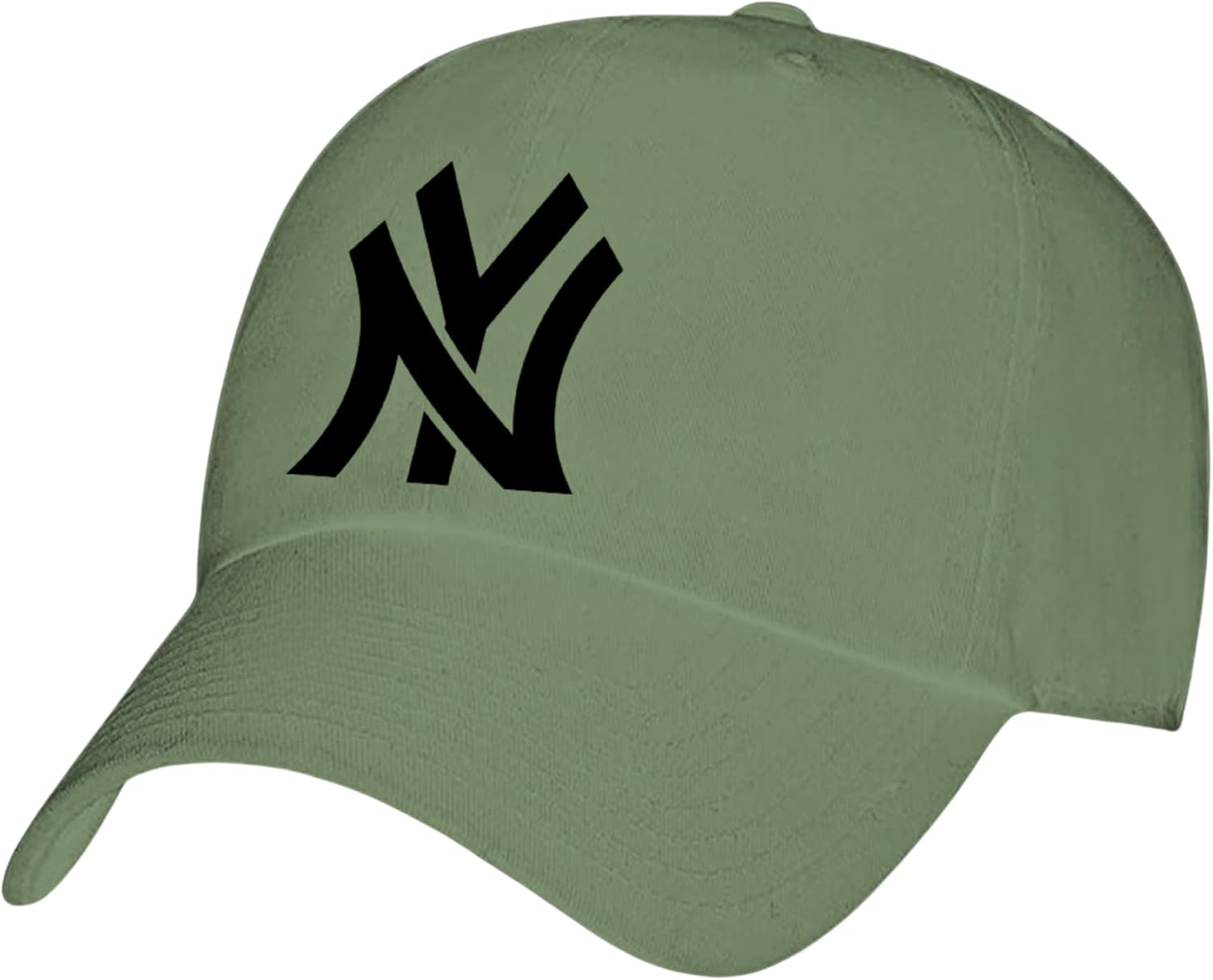 Classic NY Baseball Caps for Men and Women - 100% Cotton NY Cap with Adjustable Self Fabric Strap Closure, One Size Fits All