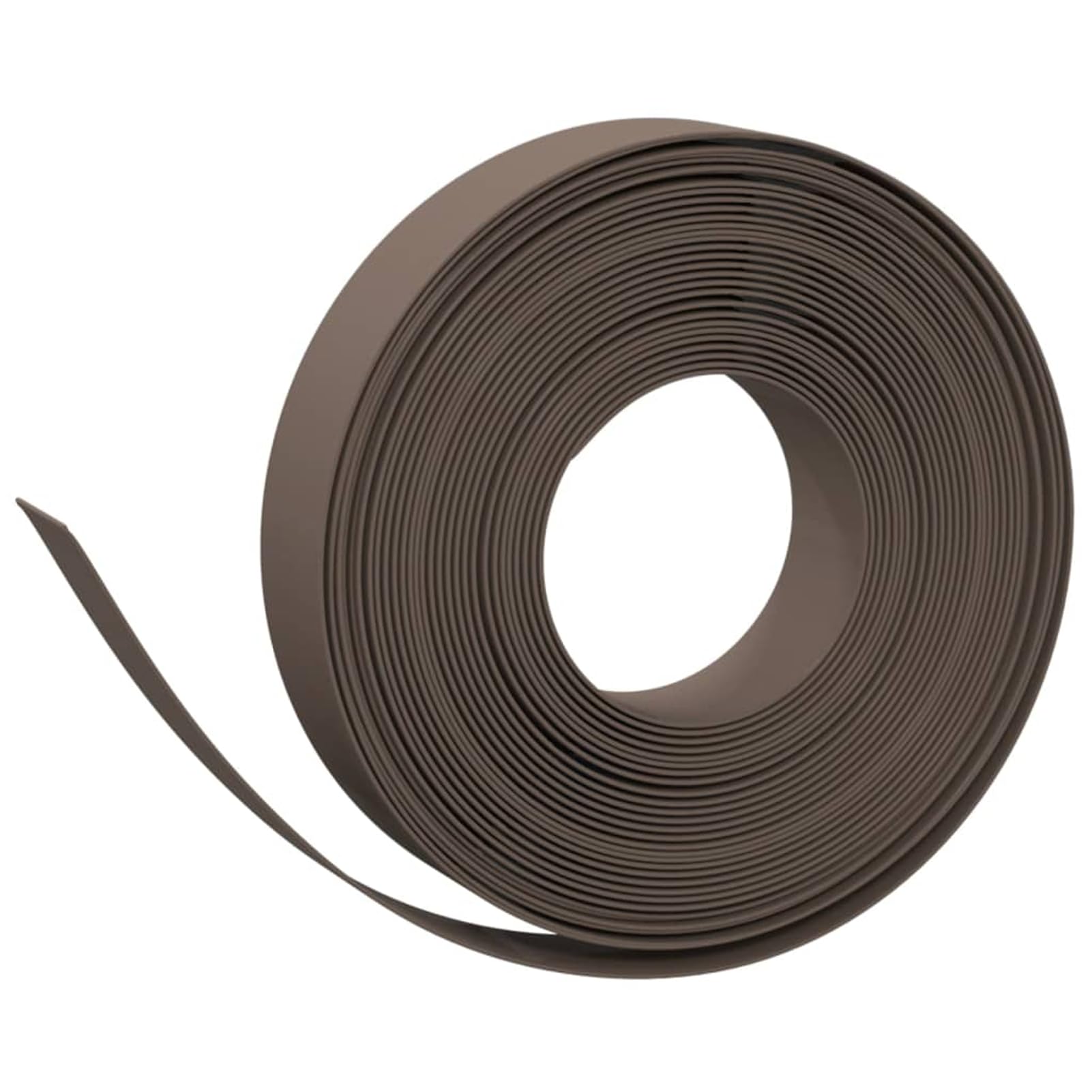 Bordi per prato, 5 pezzi, delimitazione da giardino in polietilene resistente, marrone, 10 metri di lunghezza e 10 cm di altezza, ideali per delimitare aiuole e vialetti