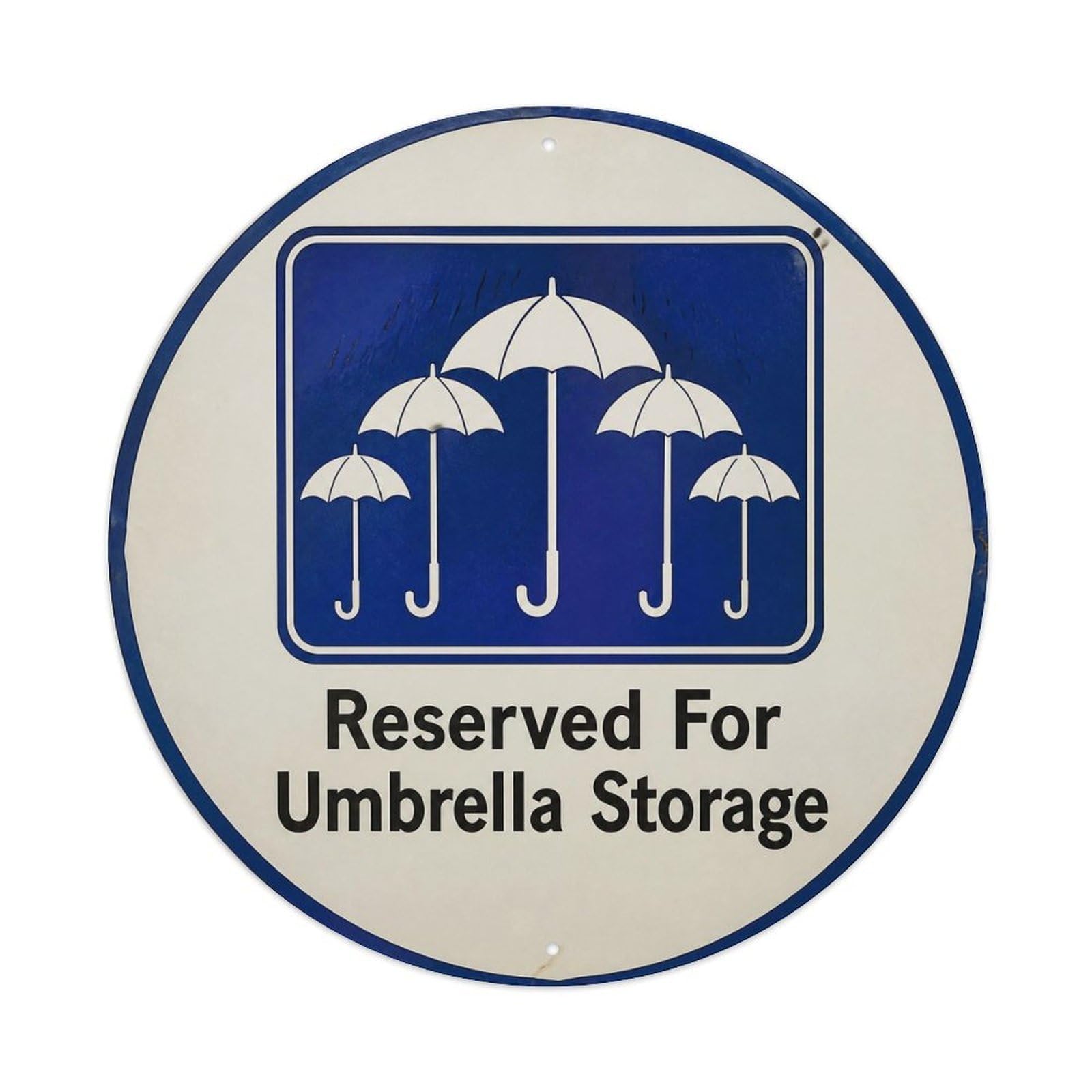 Olyhtr 8X8inch Classic Style Screenprint Icon Weather Humor British Funny Rules Metal Tin Sign