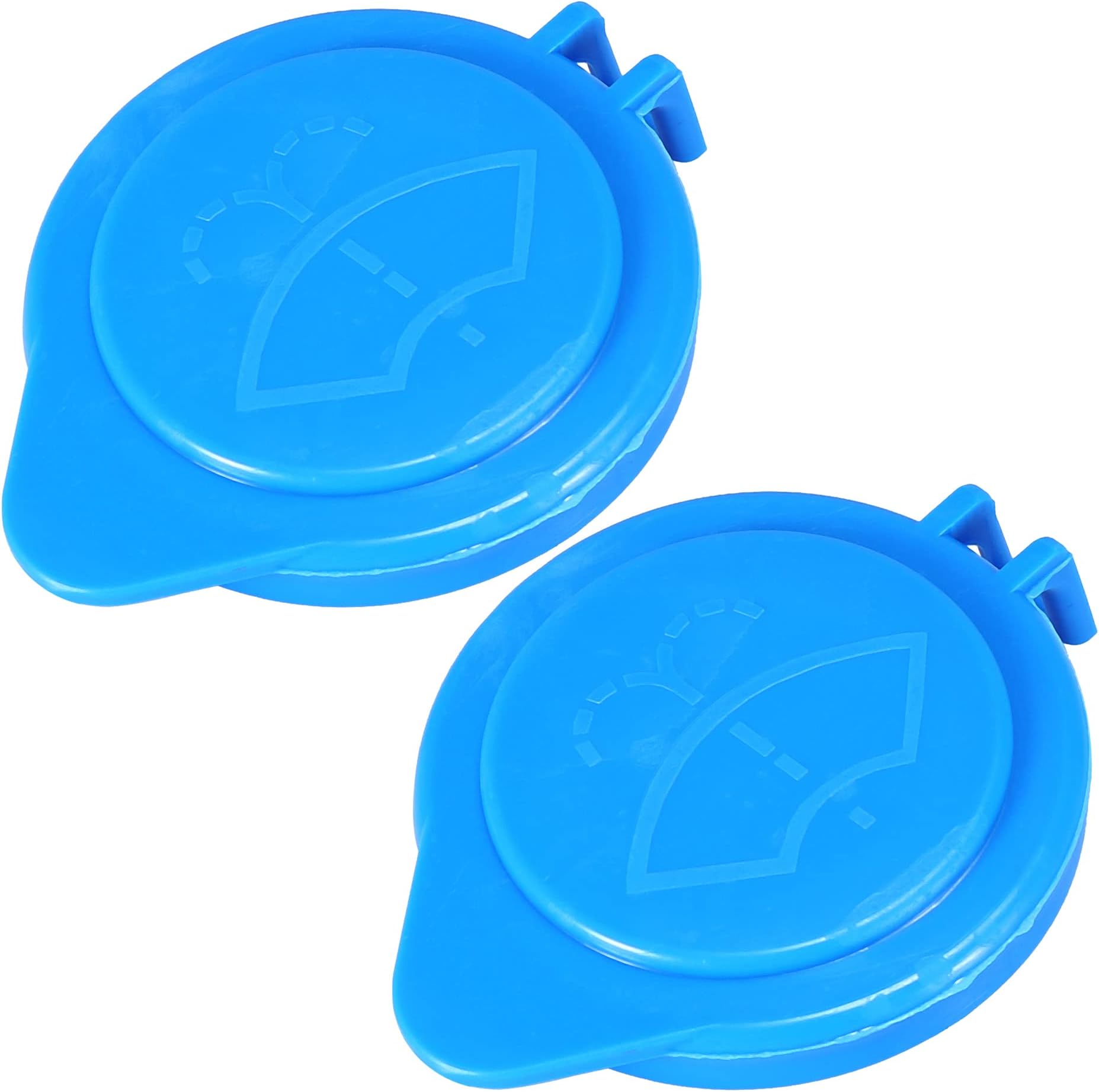 X AUTOHAUX 2pcs Blue CP9Z-17A605-A Windshield Wiper Washer Fluid Reservoir Tank Bottle Cap for Ford Focus 2012-2018