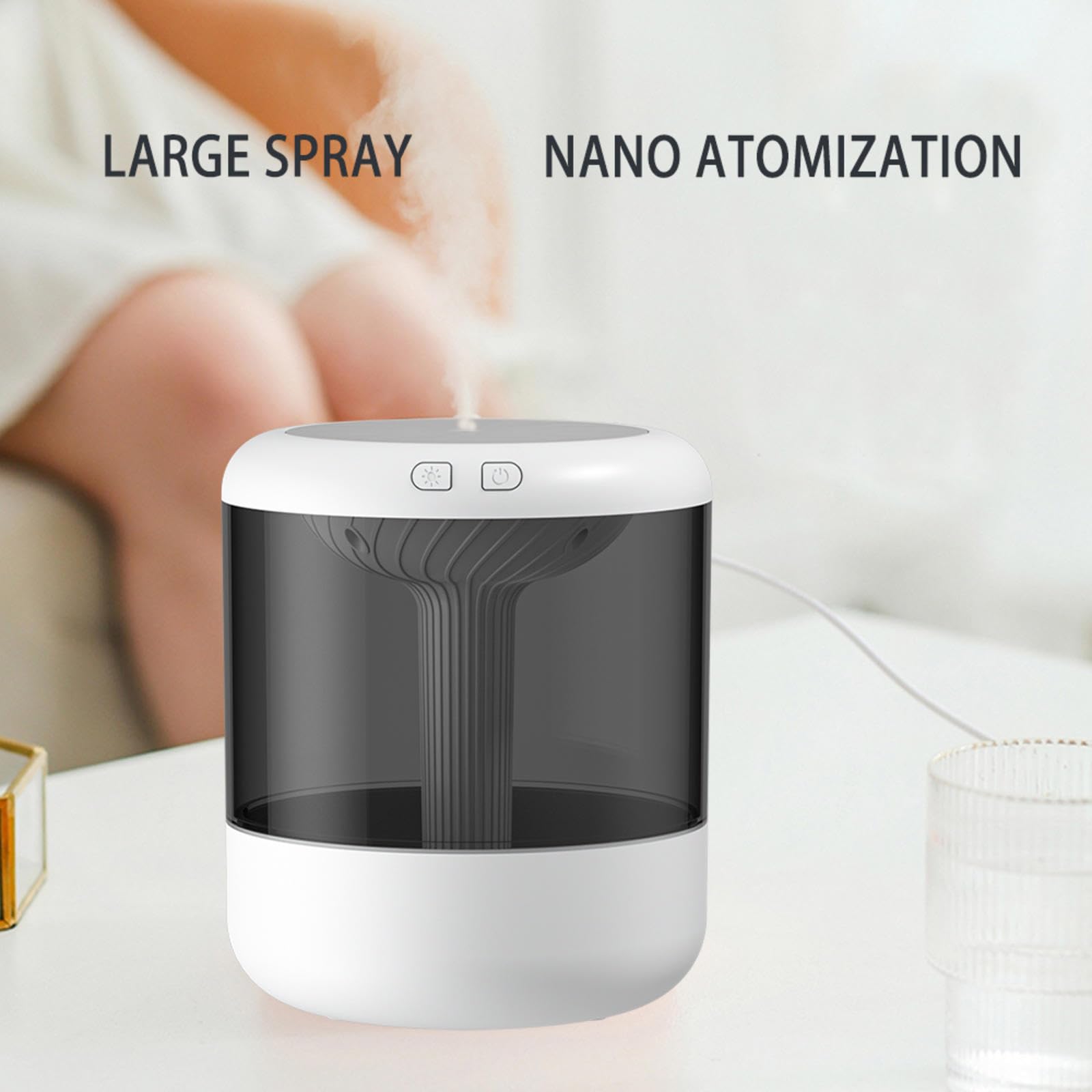 照明機能付きのミニ型空気加湿器 照明機能付きのミニ型空気加湿器の通販 by J Office Garage｜ラクマ