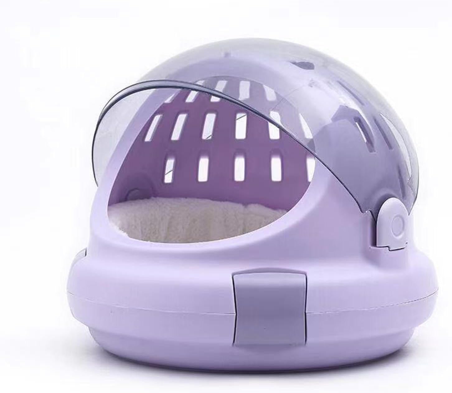Pet Carrier Small Dog Carrier Cage Pet Travel Carrier Hard Sided Cat Carrier for Small Dogs, Puppy, Cats, Camping Traveling, Purple