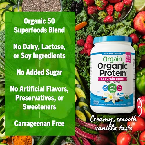 Orgain 0851770006859 Organic Vegan Protein + 50 Superfoods Powder thumb #5