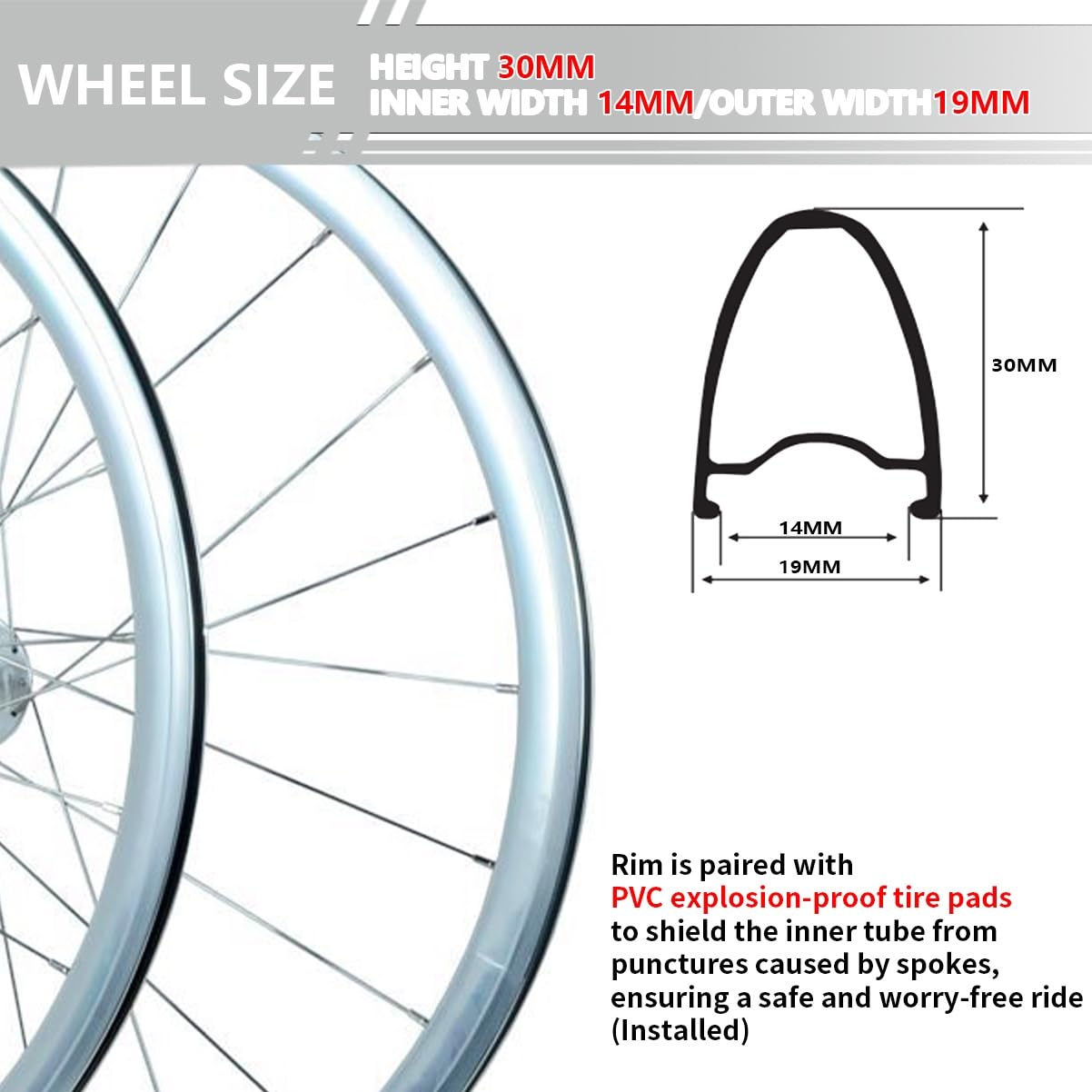 Amazon.co.jp: 自転車固定ギアホイールセット 700C 24スポーク アルミ
