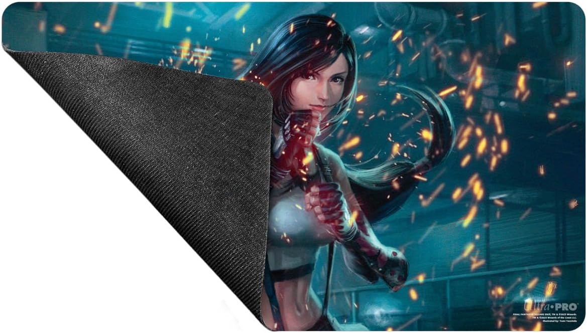 Ultra PRO - Final Fantasy x Universes Beyond Tifa, Martial Artist Playmat for Magic: The Gathering | Card Game Playmat, Final Fantasy Collectibles, Desk Mat Mousepad