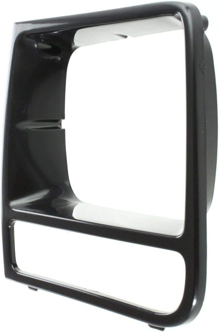 Front Right Passenger and Left Driver Side Head Light Door Insert Molding Bezel Cover Grille Trim Replacement for 1997-2001 Jeep Cherokee Black Textured Plastic CH2512157 CH2513157 55055136 55055137