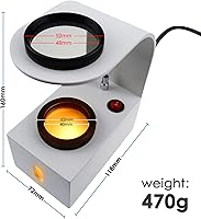 Vista 7 de Luz LED polariscopio con filtros giratorios de vidrio, probador polarizador de joyas, lupa, herramientas de identificación de gemas