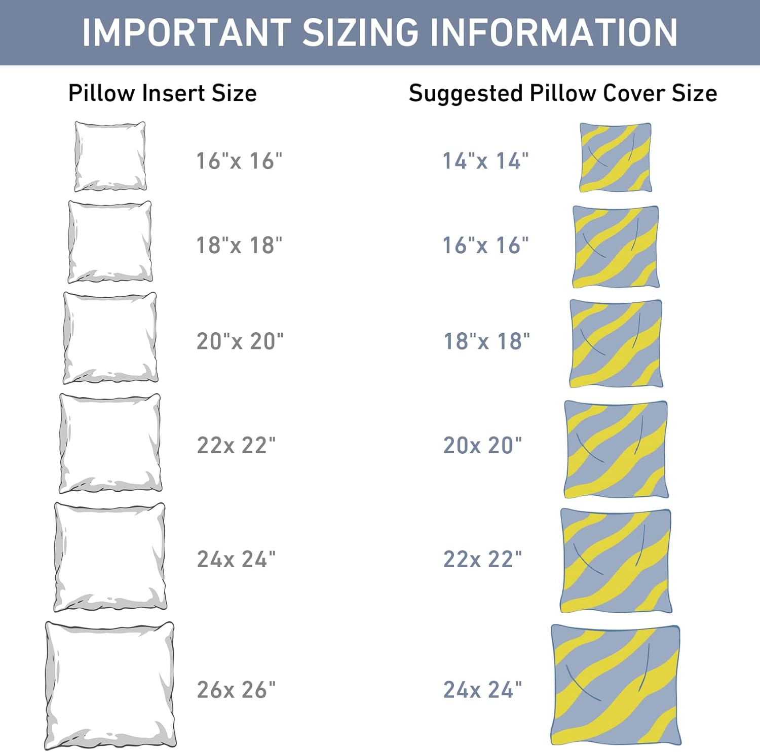 Leeden 16x16 Pillow Inserts Pack of 2, 16 Inch Decorative Throw Pillow Inserts, Soft Fluffy Square Throw Pillows for Couch, Sofa, Bed, and Home Decor White Cushion - Image 6