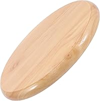 Vista 4 de Housoutil Taburete redondo de madera de repuesto, 4 piezas, parte de asiento para decoración del hogar, diseño resistente para cocina y comedor