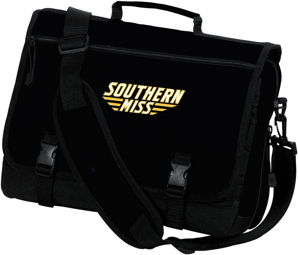 Southern Miss Laptop Computer Bag USM Golden Eagles Messenger Bag Briefcase