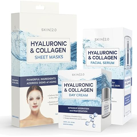 Skin 2.0 Hyaluronic Acid Regimen - Hydrating, Anti-Aging, Moisture Retention, Firming Skin - Clean Beauty, Natural Ingredients, Cruelty-Free Korean Skin Care for All Skin Types - Set of 3 Cover