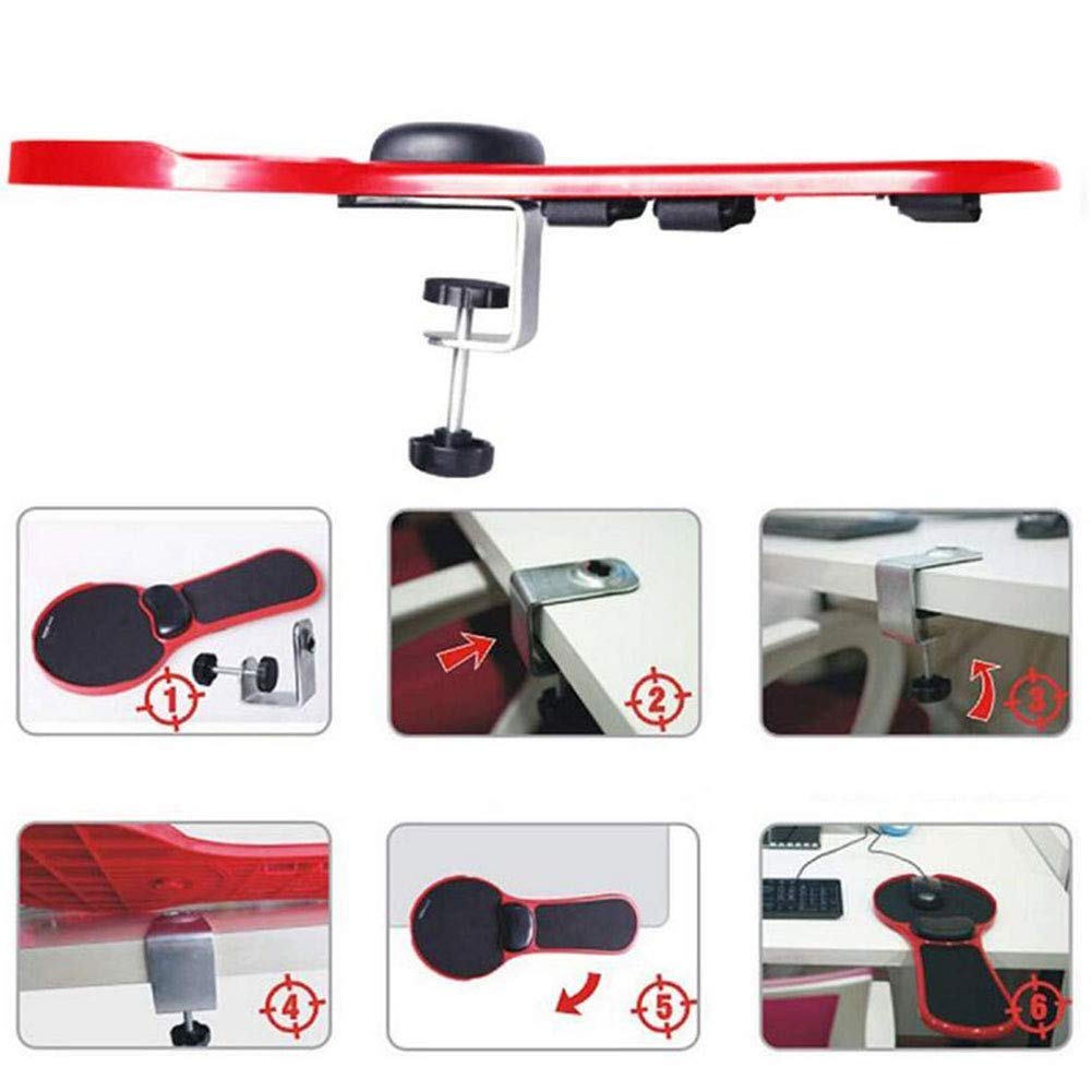 Extensor de reposabrazos Ajustable para Escritorio de computadora, Almohadilla de Soporte para reposamuñecas para el hogar y la Oficina, 18 * 22 * ​​13,7 CM