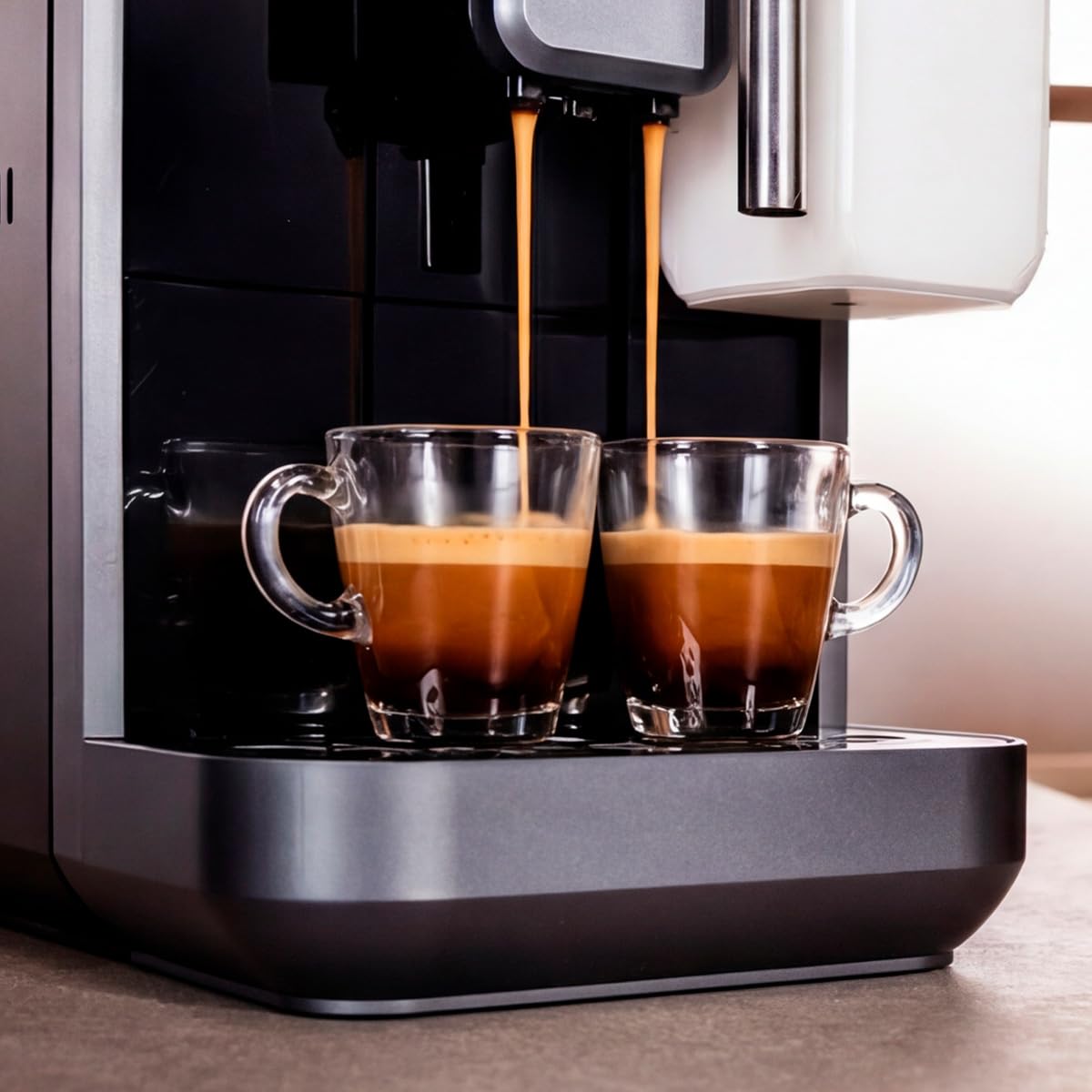 Cecotec Superautomatyczny ekspres do kawy Cremmaet Long Milk. 19 Bar, Thermoblock, 7 napojów, parownik, 5 poziomów mielenia, zbiornik na wodę 2 l, 240 ml mleko i 280 g kawa, odkamienianie