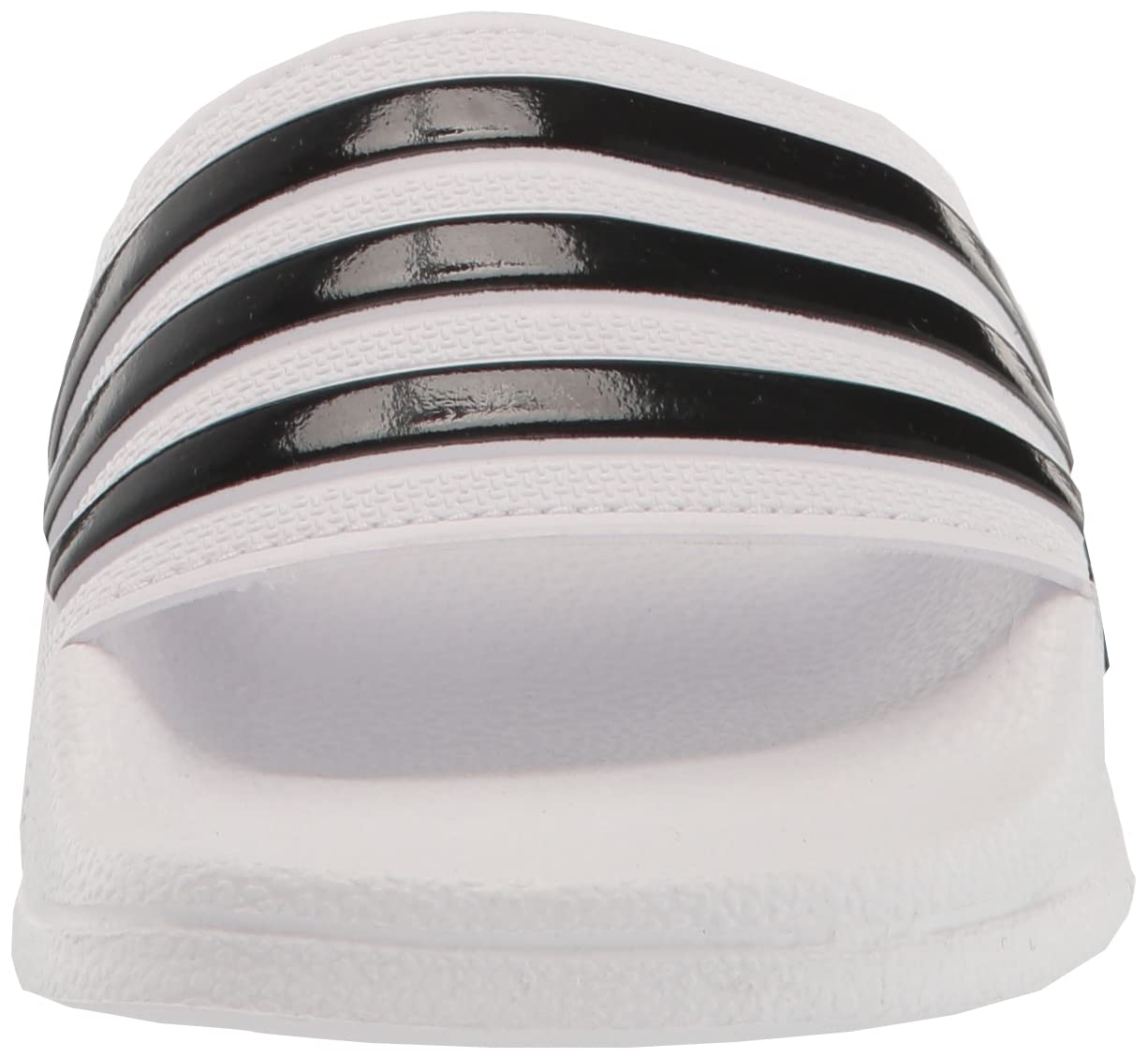 adidas Adilette Shower Slides Sandal, White/Black/Black, 11 US Unisex Little Kid