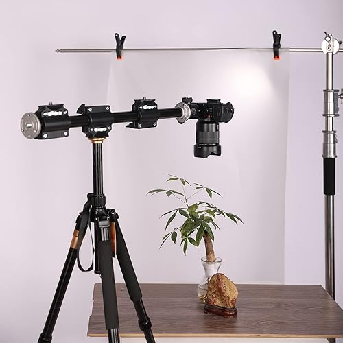 Miniatura 8 de SOONPHO Brazo de trípode horizontal de 40 pulgadas39.4 in, barra de extensión de trípode de soporte de tornillo de 38 para cámara, estudio de