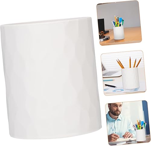 Miniatura 9 de STOBOK Portalápices Soporte de pluma Maquillaje Grado Alimentario Silicona Blanco Niño Escritorio Cepillo Escritorio Organizador