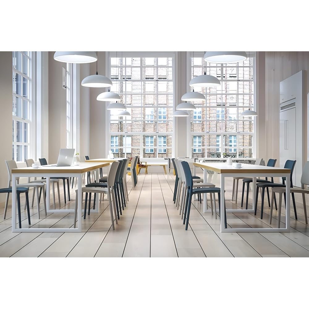 PAPATYA Joy-S 1er-Set Designer- Kunststoffstuhl, 200 kg belastbar, Leichter stapelbar Gartenstuhl, wetterfester Balkonstuhl, Terrassenstuhl, Hotelstühle, Restaurantstühle, Stapelstuhl (Orange)