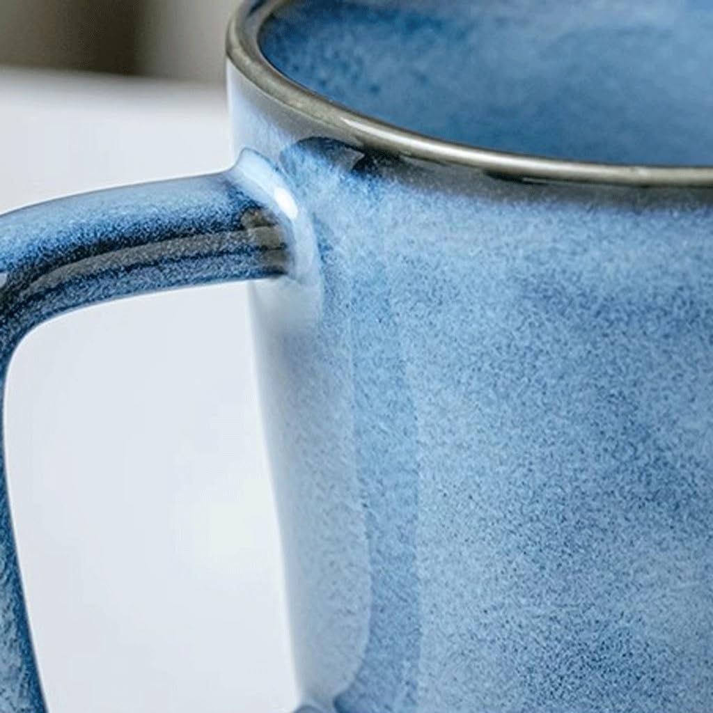 ENGENDER Tazas Cafe Bonita Taza De Cerámica con Esmalte Modificado Al Horno, Taza De Café, Taza De Té Mug Cups(B)