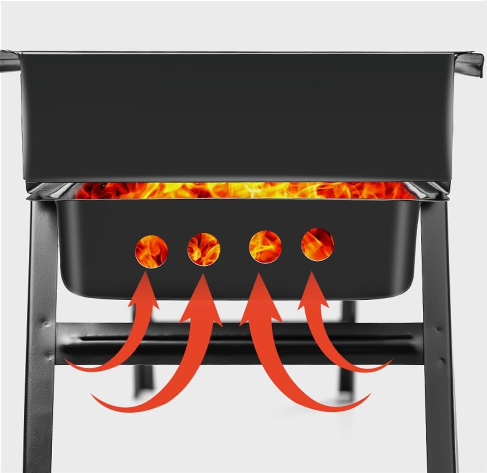 Grill na Węgiel Grill Na Świeżym Powietrzu Składany Przenośny Grill Na Węgiel Drzewny Camping Piknik Grill do Ogrodu