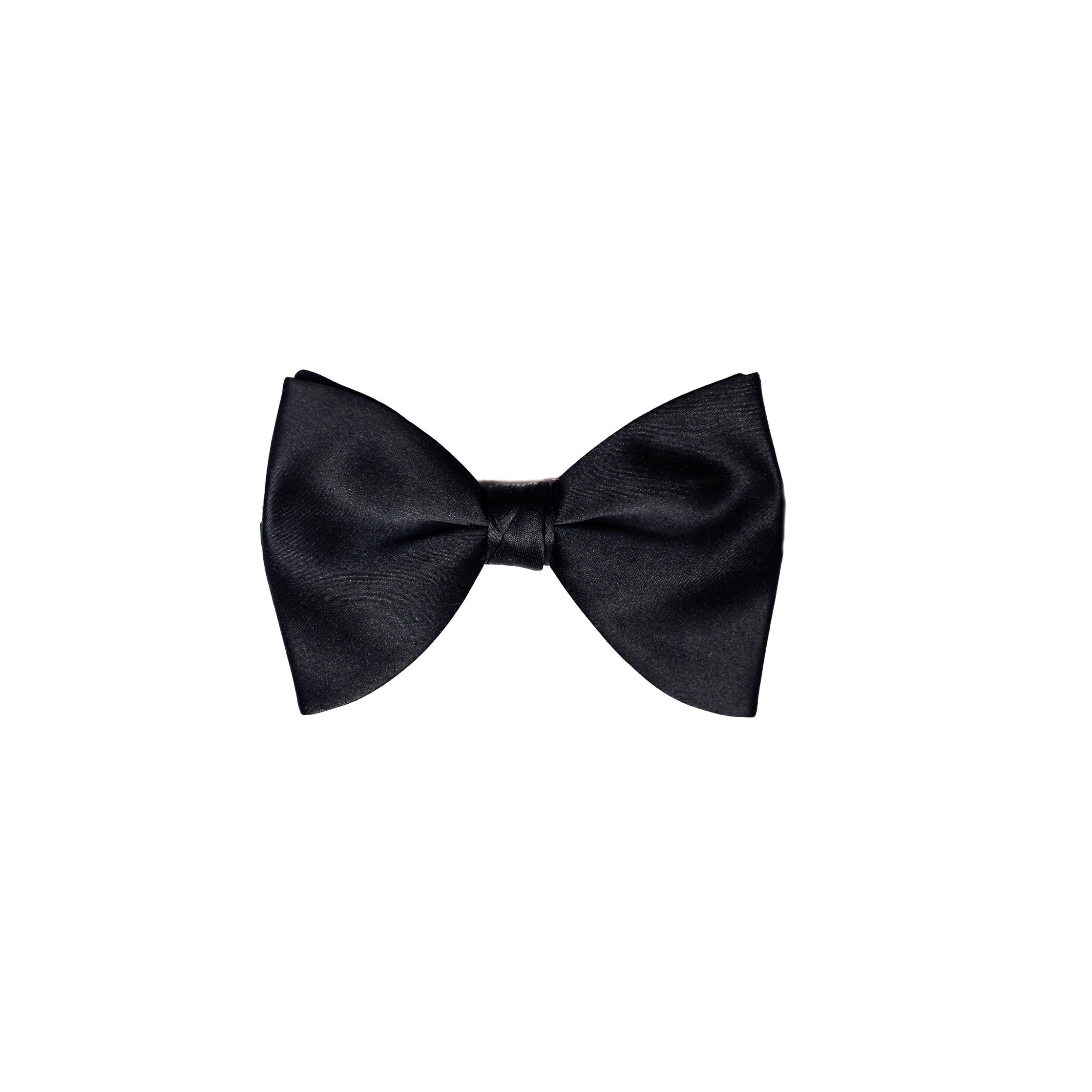 Generic Men's Black Bow Tie Oversized Butterfly