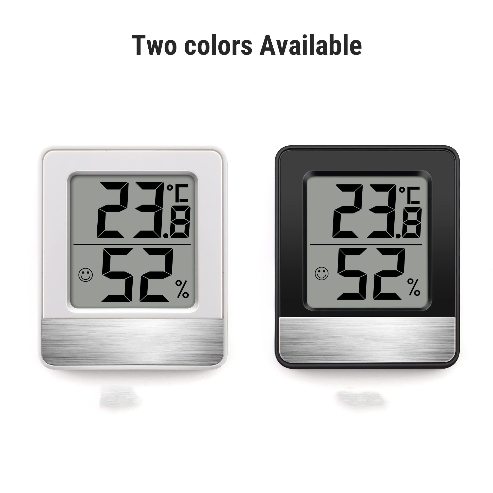 JFDBGU Mini Size Digital Indoor Household Weather Station Thermometer Hygrometer With Two Colors(A)