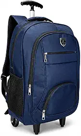Mochila de Rodinha Escolar Masculina Viagem Menino Faculdade