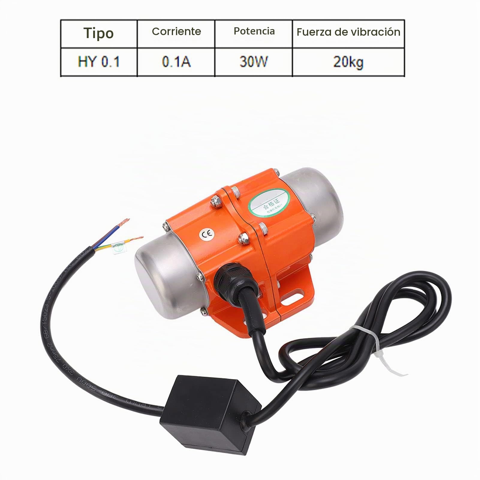 Motor Vibratorio Asíncrono, Motor de Vibración de bajo Ruido Ángulo Excéntrico Ajustable 220V Máximo 3600RPM para Dispositivos de Maquinaria(#1)
