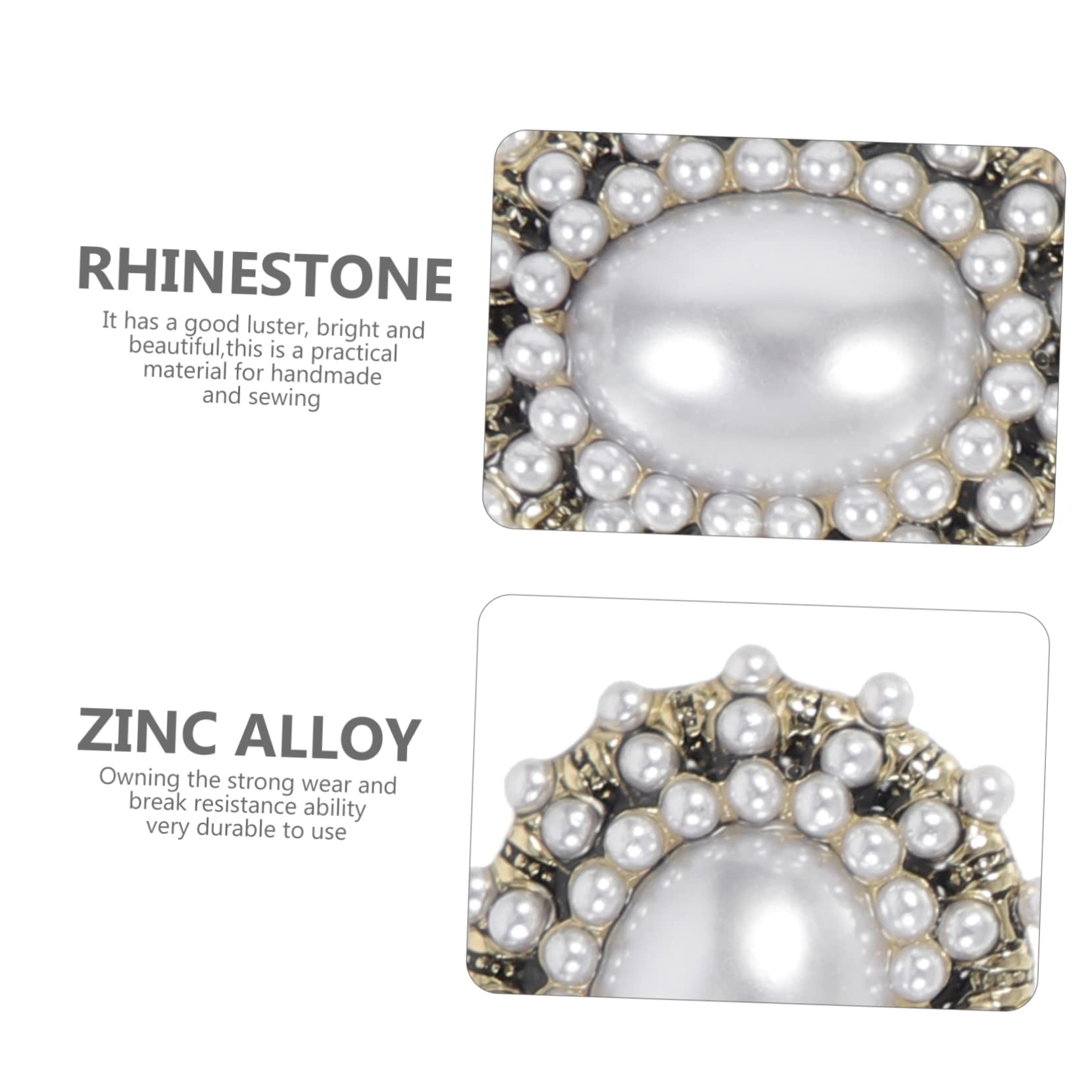 TEHAUX 25stücke Zinklegierung Rhinestone Knöpfe Dekorative Knöpfe Für Mäntel Und Strickjacken Ovaler -a-design Nähbedarf Bronzeton