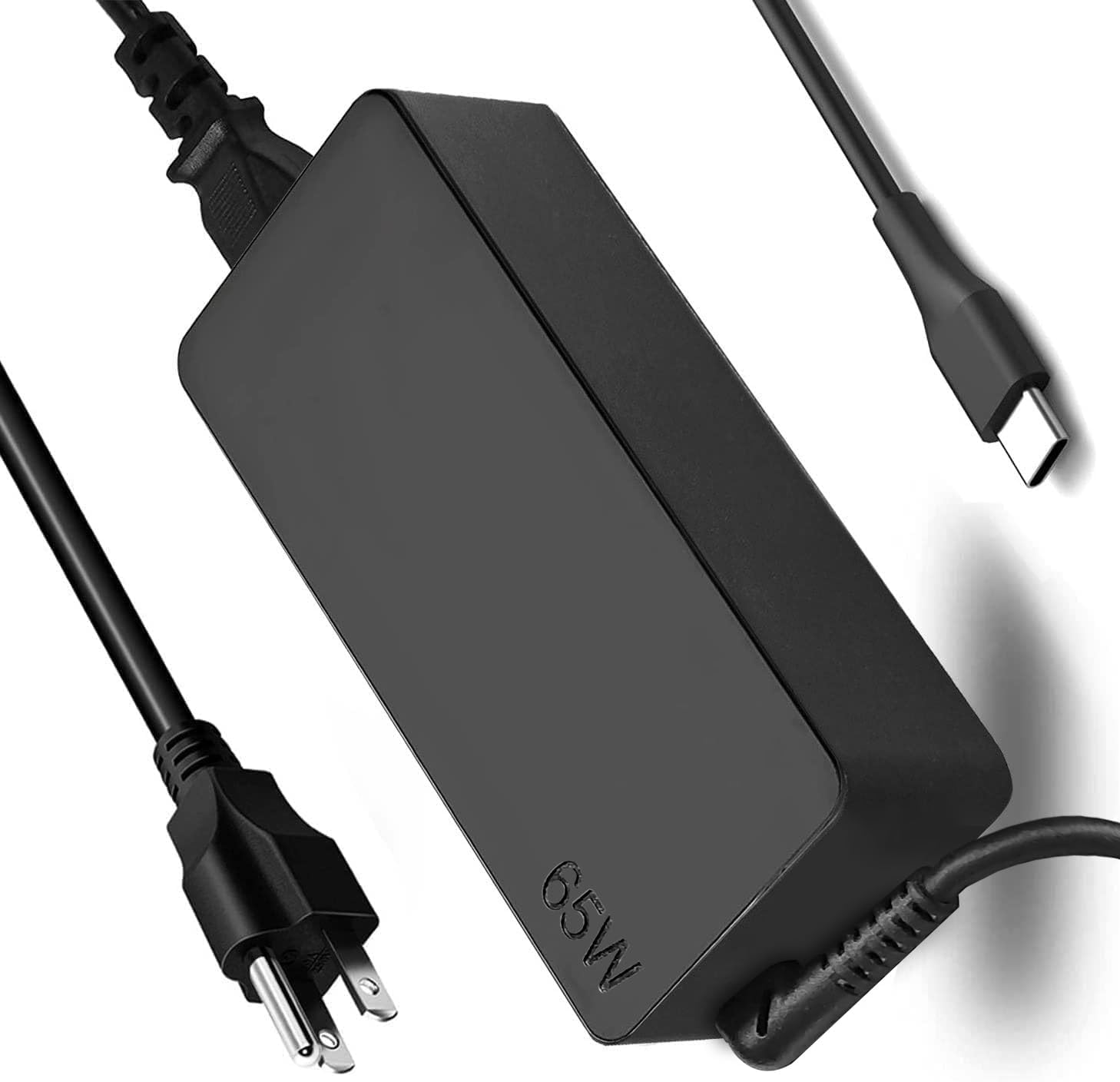 New 65W USB C Laptop Charger Replacement for Lenovo Thinkpad/Yoga/Chromebook，Power Adapter Compatible with Lenovo Thinkpad T14 T15 T16 E14 E15 Type C AC Adapter Power Cord