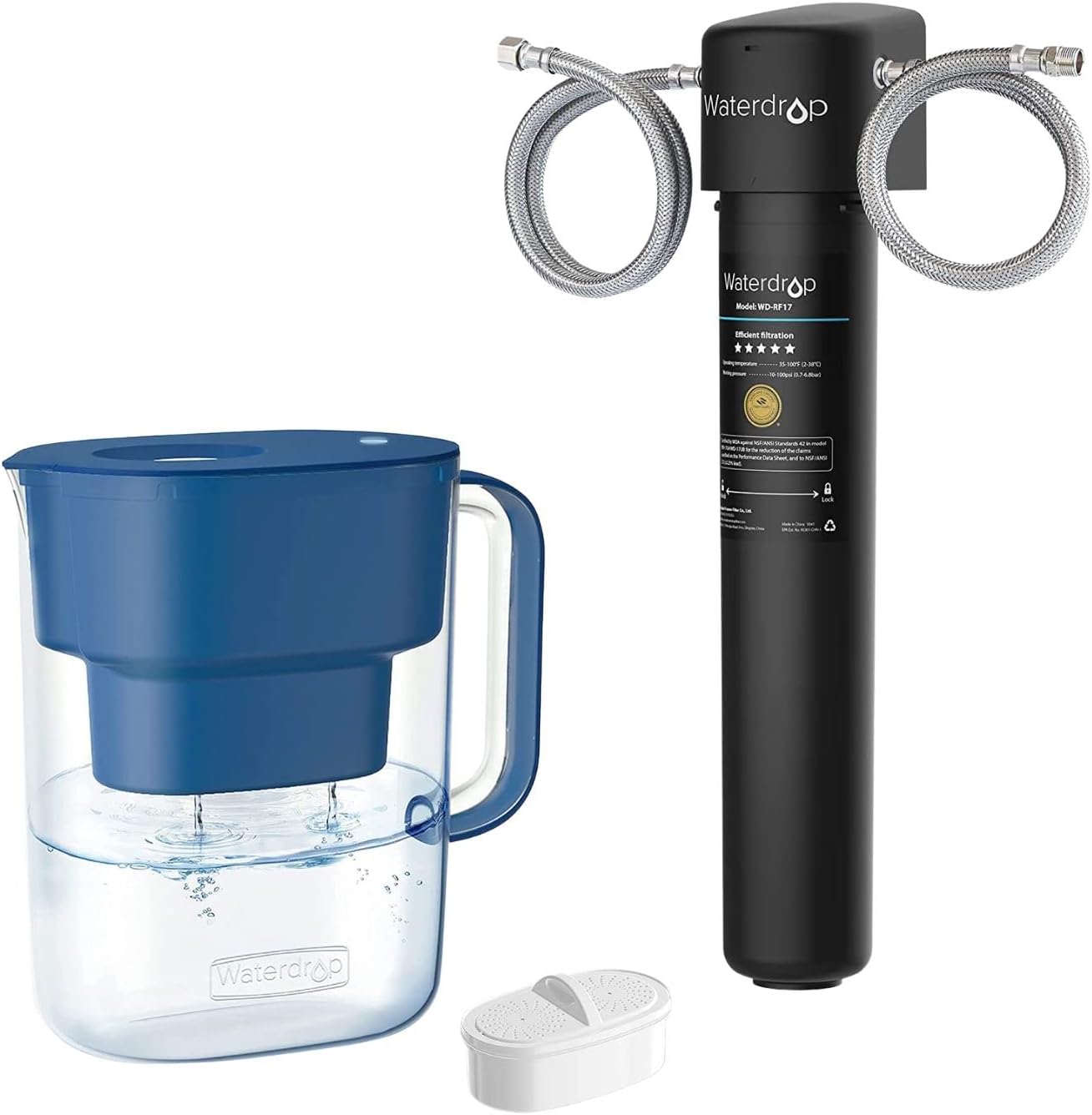 Waterdrop 200Gallon LongLife Lucid 10Cup Water Filter