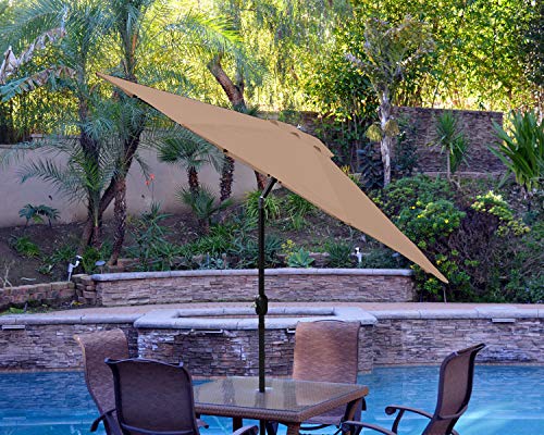 ABCCANOPY 2.3M Sonnenschirm Ersatzdach Patioschirm Marketschirm Ersatz Baldachin mit 8 Rippen,Khaki – Bild 6