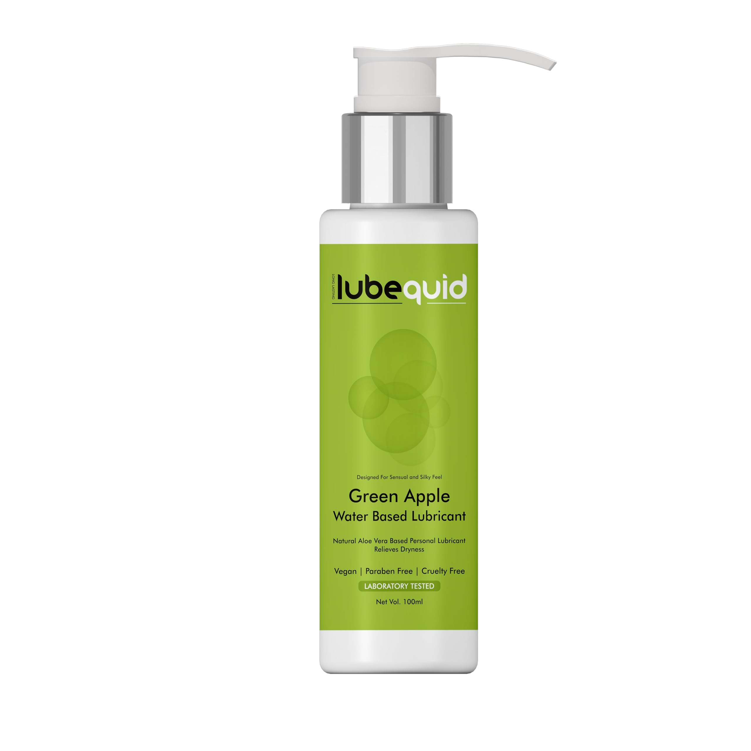 Lubequid Water-Based Personal Lubricant, 100 ML Bottle- 2 in 1 Lubricant & massage Gel for Men and Women ~ Water Based Lube ~ Skin Friendly, Silicone and Paraben Free, Green Apple Flavoured-image-8