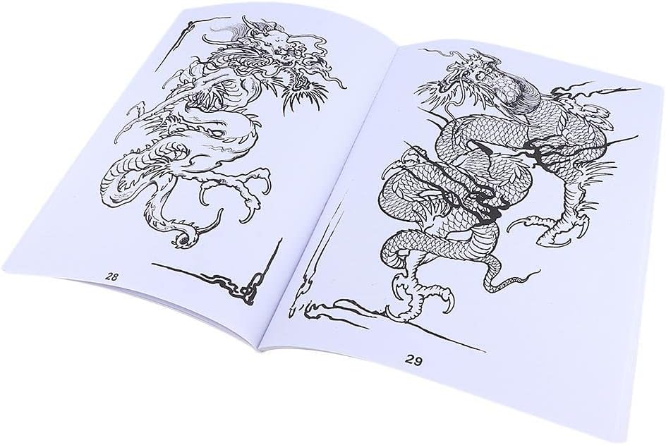 Xiaojikuaipao 49 Pages A4 Oriental Dragon Sketch Book Design Supply