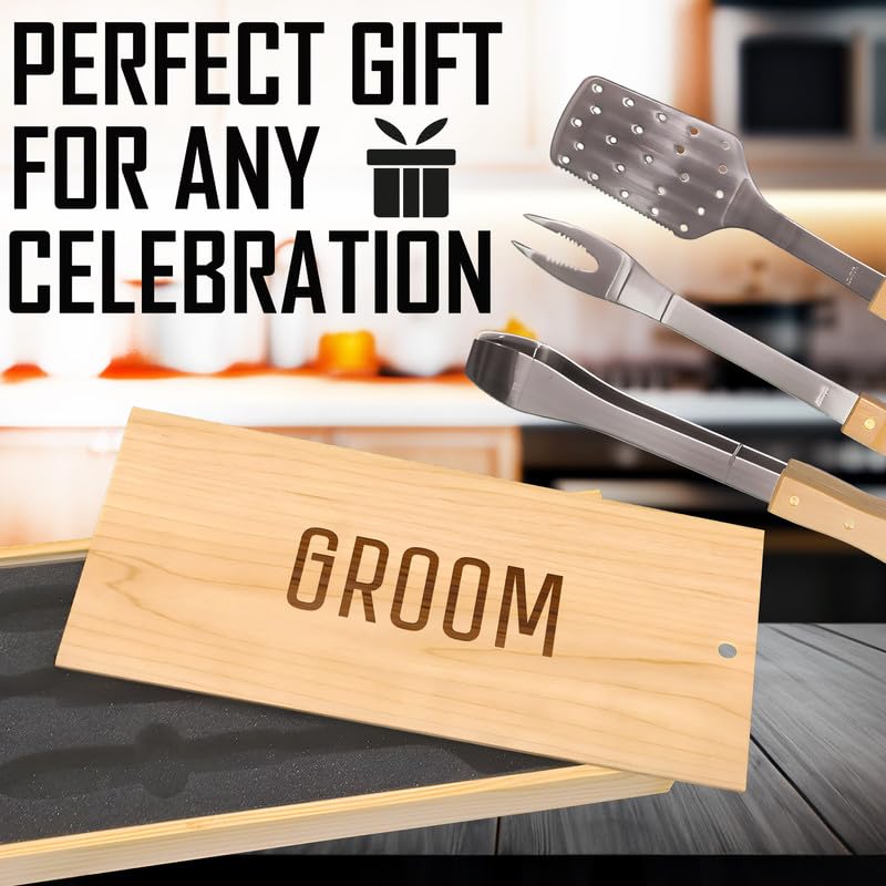 Set de BBQ acero inoxidable con caja personalizada miniatura 4
