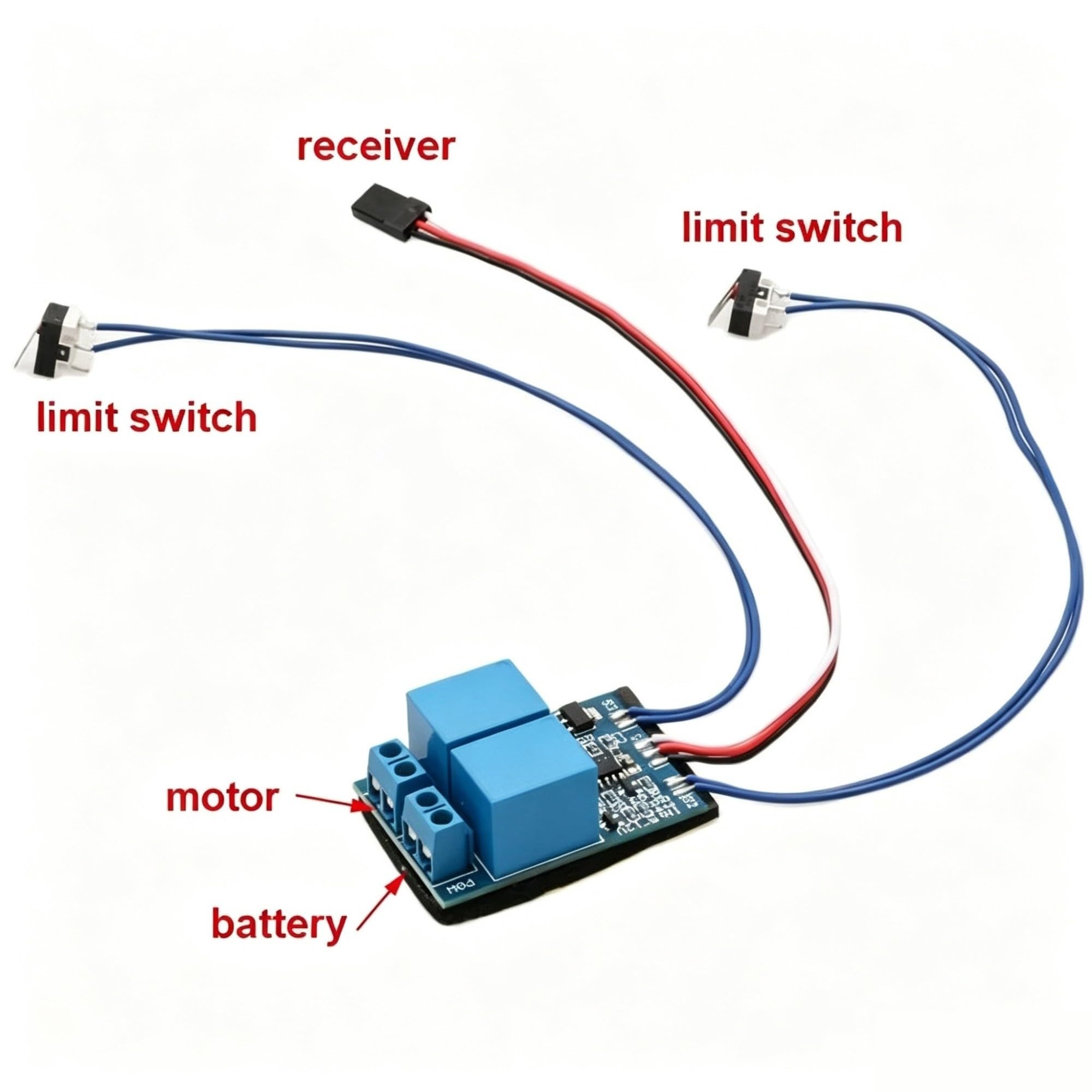 Módulo Relé Controlador Motor Avance Retroceso 5‑12V Para Modelo RC