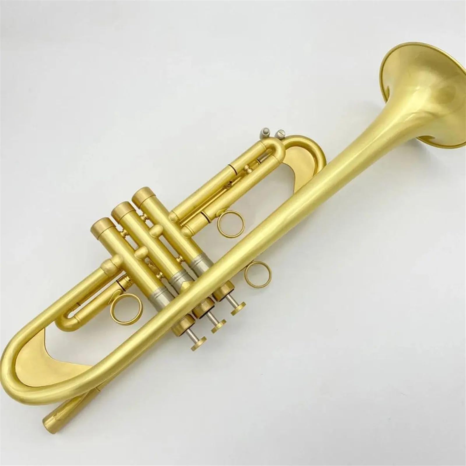 Standard Trompeten Trompete Musikinstrument Messing Vergoldet Gebürstet Erschwerend Stromlinienförmige Professionelle Trompete Vollkupfer