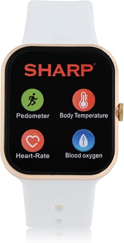Sharp - Relojes inteligentes para hombres, relojes inteligentes para mujer, reloj de seguimiento de actividad compatible con Android, iOS, Samsung,
