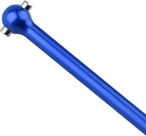 Miniatura 4 de Hobbypark Montaje de eje de transmisión de aluminio de metal delantero y trasero y cubos de rueda hexagonales para actualizaciones Traxxas 118