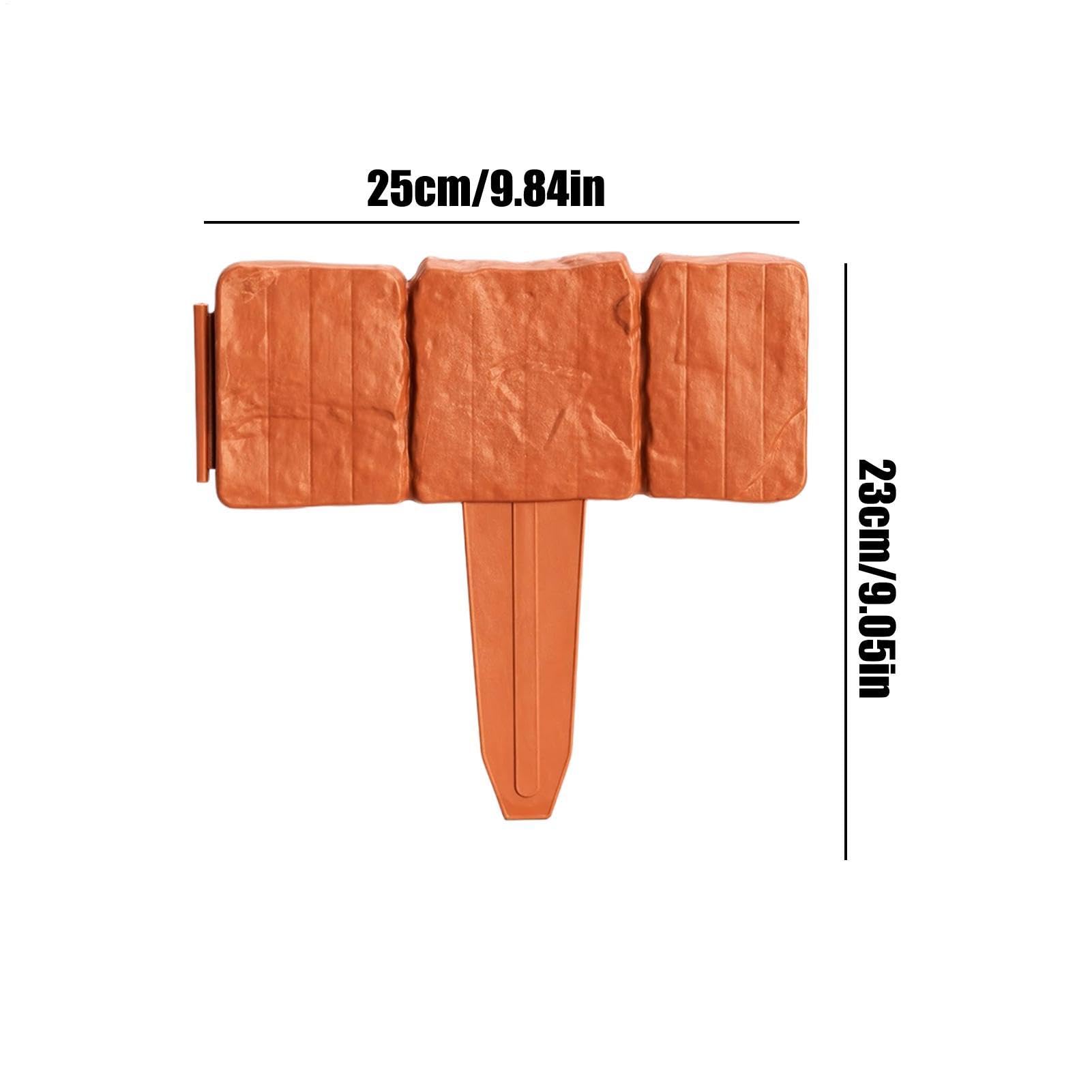 Obrzeża ogrodowe 20-Elementowe Odporne Na Warunki Atmosferyczne Wytrzymałe | Płotek Krawężnikowy Ogrodowy Wykończeniowy Do Kostki Brukowej Do Ścieżek, Ogrodu, Domu, Ogrodzenia, Ogrodnictwa, W
