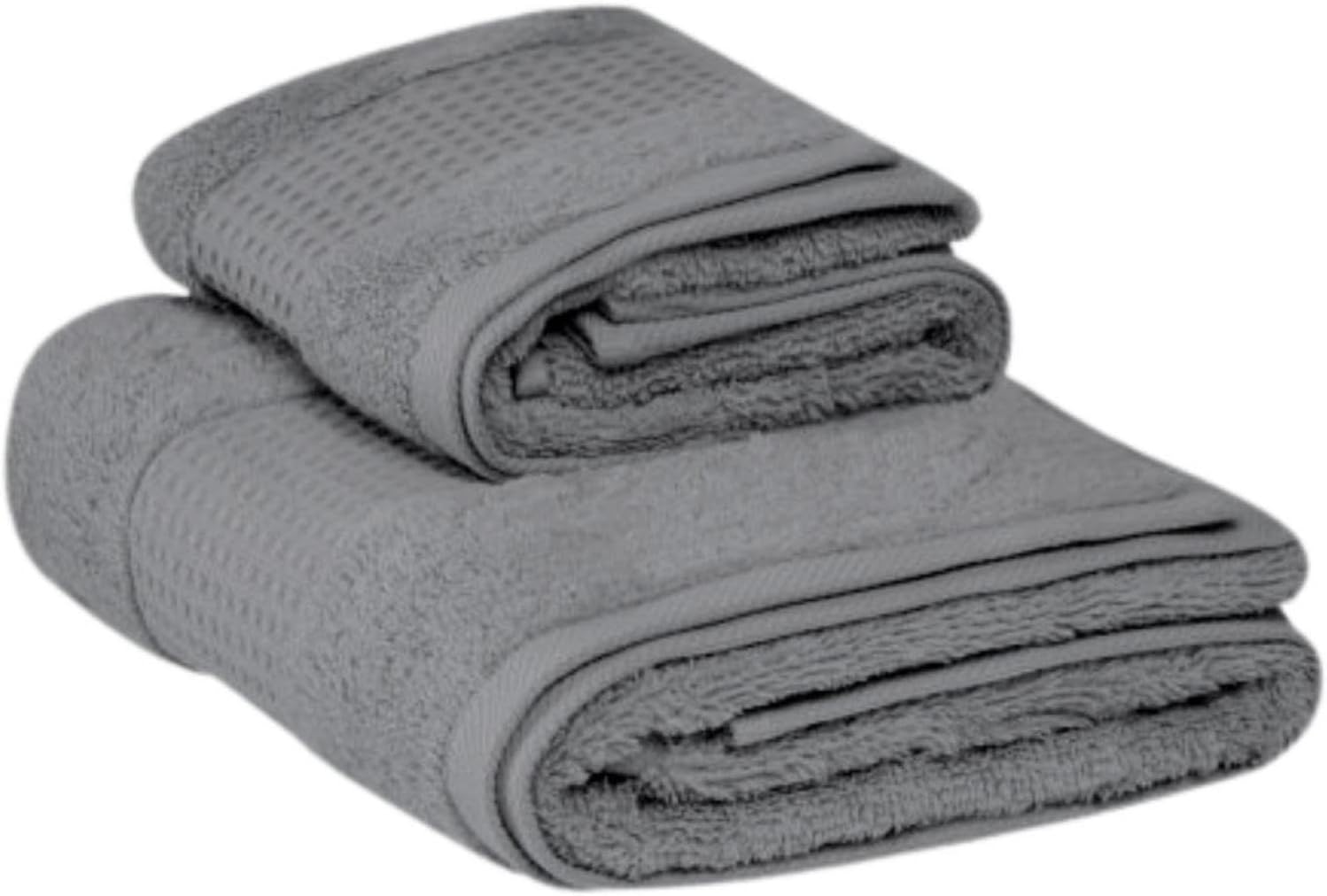 Cotton Face and Bidet Towels Set - Washable Hand Towels - Includes 1 Face Towel 55 x 100 cm and 1 x Bidet Towel 40 x 60 cm - 2 Piece Towels