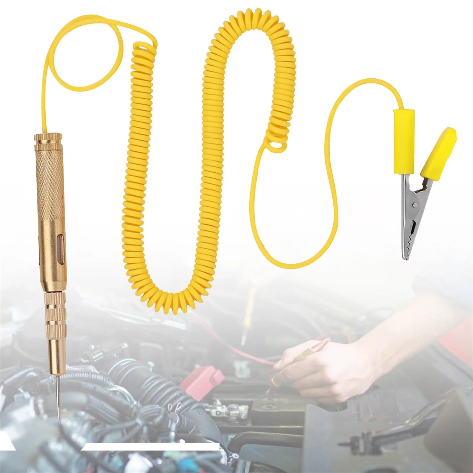 Misuratore di tensione, Confezione Da 5 Tester Di Circuito Automobilistico Universale Con Sonda Luminosa, 6 V, 12, 24 CC, Strumento Diagnostico For Elettrico 'auto, Luce Prova
