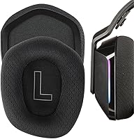 Vista 4 de Almohadillas para auriculares Logitech G733 G335, almohadillas para auriculares con tela de malla duradera, espuma de aislamiento de ruido cómoda