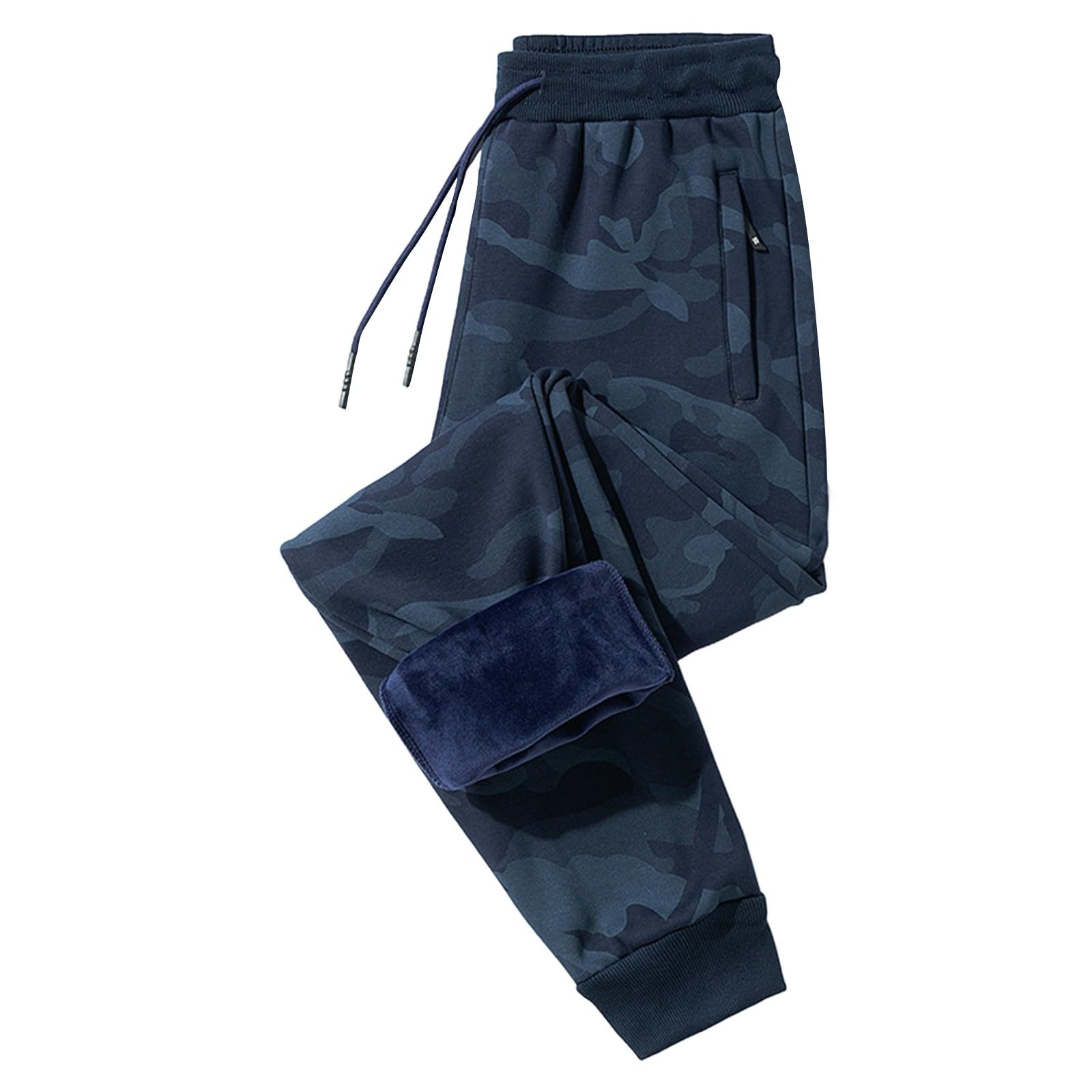 Generisch Pantaloni sportivi da uomo, da jogging, da uomo, lunghi, con coulisse, elasticizzati, in vita dritta, per il tempo libero, tinta unita, comodi