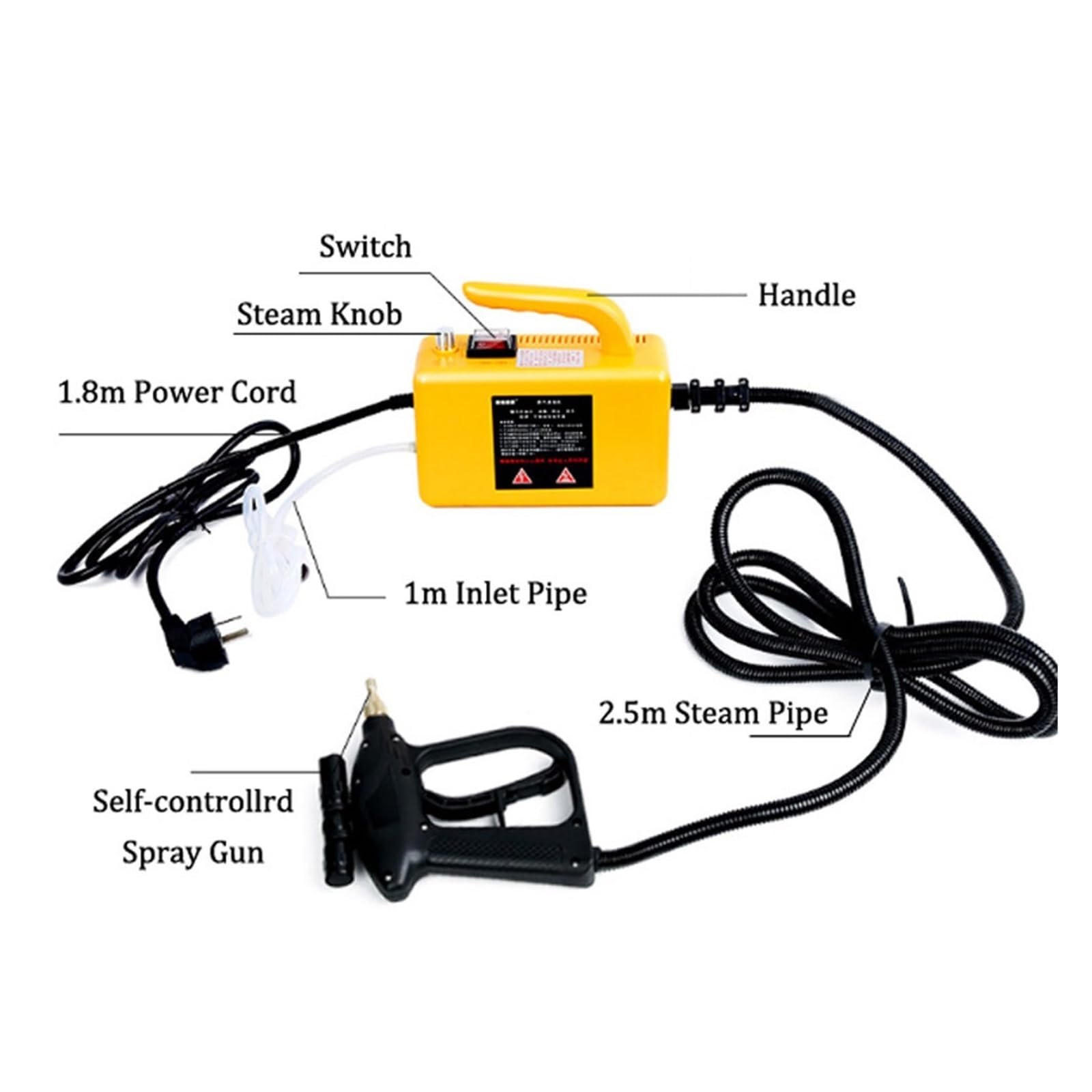 Máquina de limpieza a for el hogar, herramientas lavado piezas aire acondicionado, limpiador a portátil for del con función ajustada,De múltiples fines(Carton Yellow)